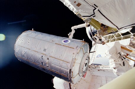 Destiny Laboratory Attached to International Space Station photo