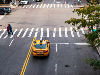 New York City Taxi on Street photo