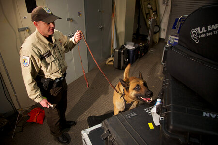 Law enforcement with K-9-2