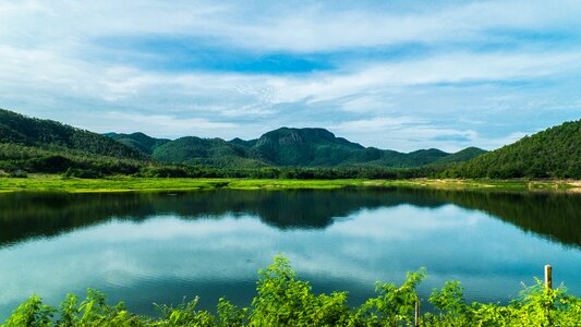 Mountains lake north thailand photo