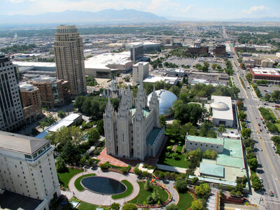Cityscape in Salt Lake City, Utah photo