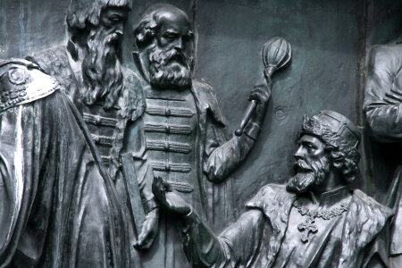 bronze monument close-up photo