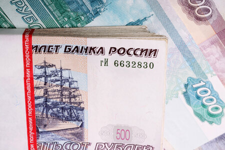 russian roubles photo