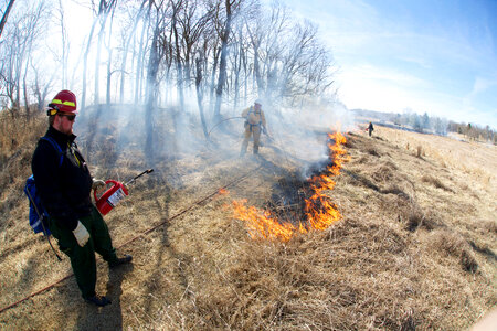 Fire crew at prescribed burn-4