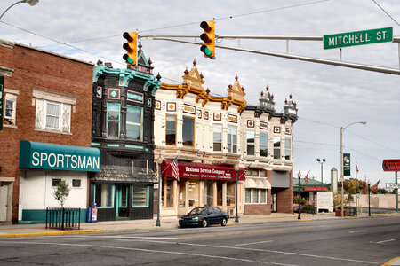 Downtown Kendallville in October 2005, Indiana photo