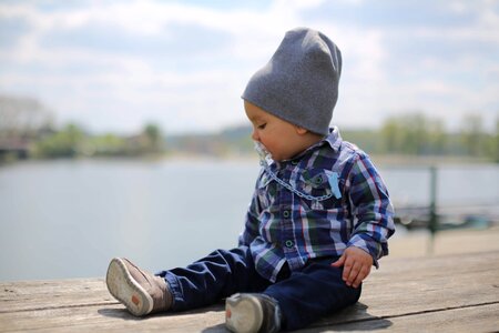 Toddler sitting outfit photo