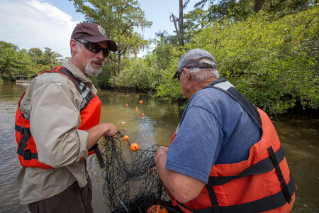 Biologists on Choctawhatchee River -3