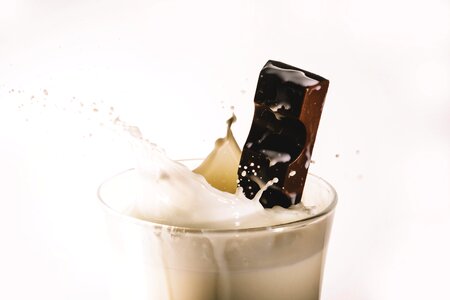 Milk Chocolates in Glass photo