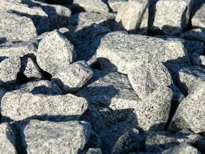Gabionensteine chunks of granite hell photo