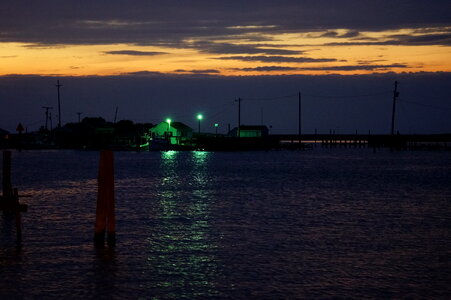 Sunset over the Sea Tangier photo