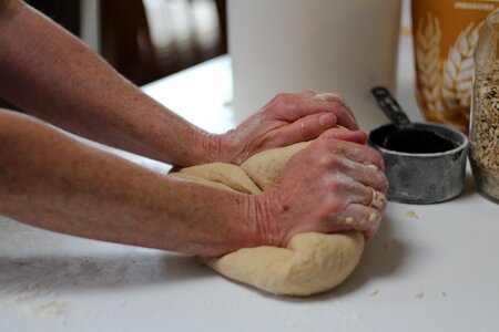 Cooking wheat organic photo