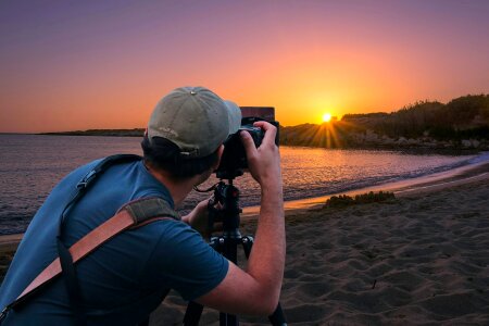 Photographer Capturing Sunset photo
