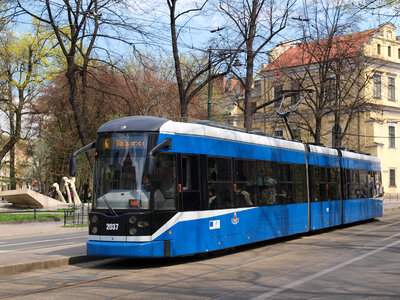 Bombardier city tram in Krakow photo