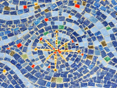 Arabesque mosaic abstract