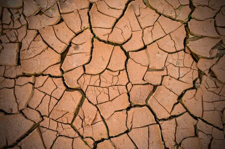 Mud dry nature