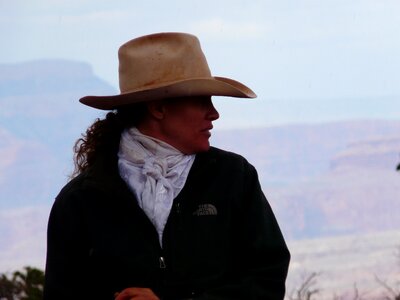 Cowboy profile face photo