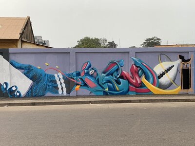 Street art graffiti design photo