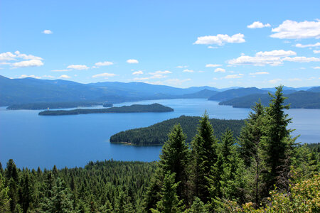 River and forest landscape in the Idaho Panhandle region