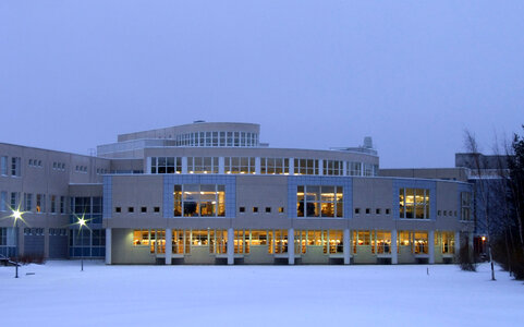 Oulu University Pegasus Library in Linnanmaa, Finland photo