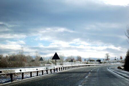 Snow sky winter photo