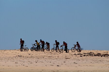 Beach sea group photo