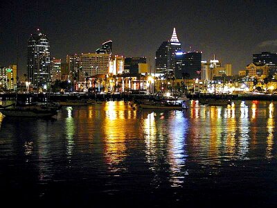Aquatic city lights
