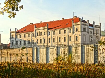 Jail building wall