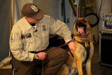 Law enforcement with K-9-3