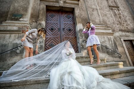 Girlfriend girls bride photo