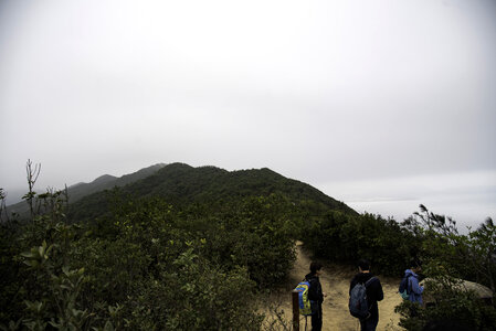 People Hiking on the Mountaintop