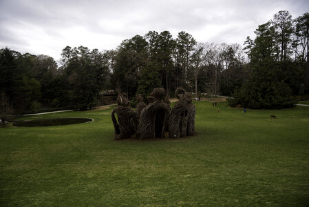 Strange structure in the middle of the Duke Gardens in Durham, North Carolina photo