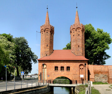 European Water Gate, Brama Młyńska, in Stargard, Poland photo