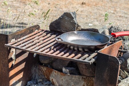 Barbecue cast iron iron photo