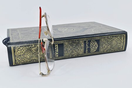 Arabic book eyeglasses