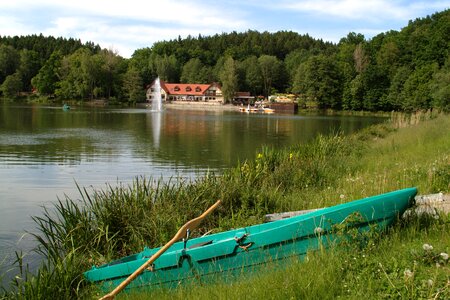Building canoe boat photo