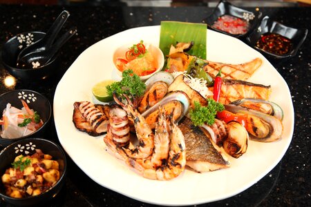Grilled Seafood Dinner photo