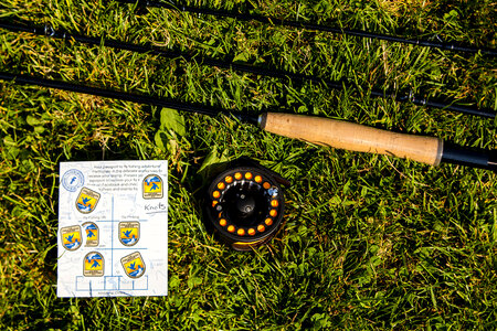 Fly fishing rod and reel photo