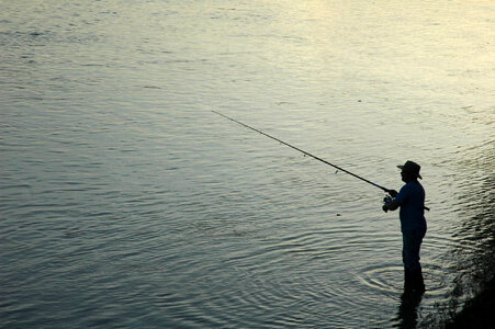 Angler silhouette