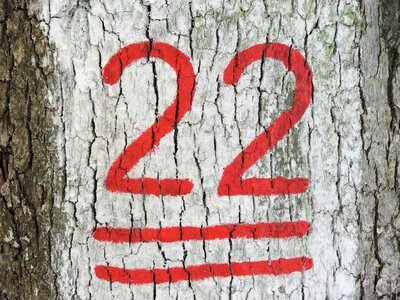 Bark red sign