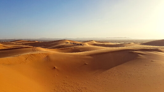 Desert landscape scenery in Morocco photo