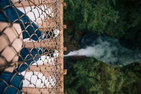 Looking Over The Bridge