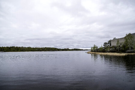 Prince of Wales Northern Heritage Center across Frame Lake