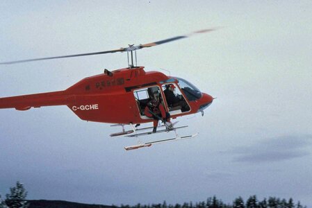 Helicopter red rescue photo