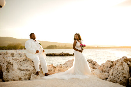 Married couple bride photo