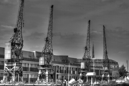 Black And White clouds construction