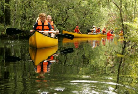 Canoe enjoy group