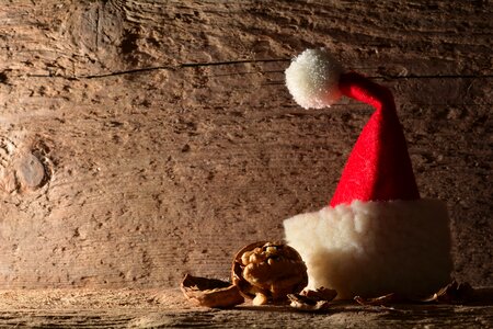 Walnut lichtspiel santa hat