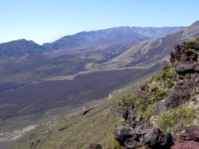 Mountain Landscape in Haleakalā National Park, Hawaii photo