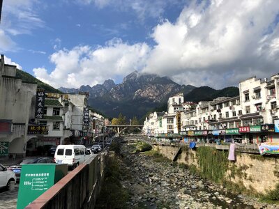 Asia bridge buildings photo