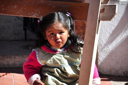 Cute faces quechua photo